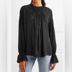 Maje viscose black blouse sz 3